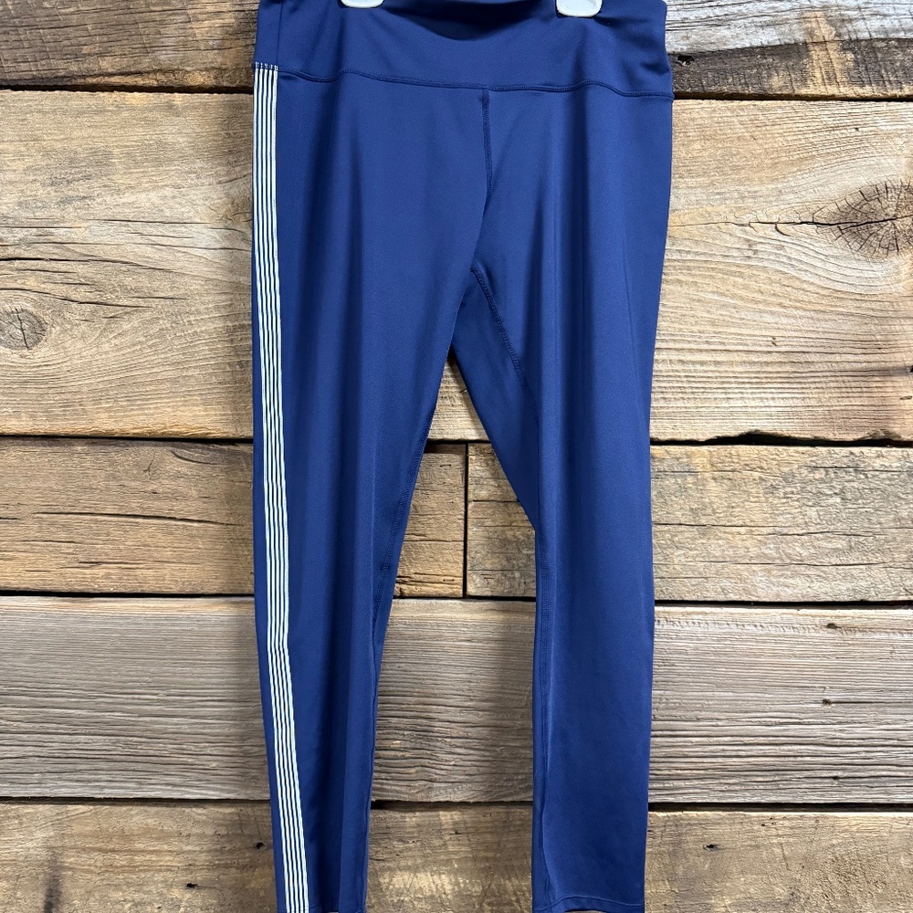 Splendid Athletic pant, navy with white side stripes, Large